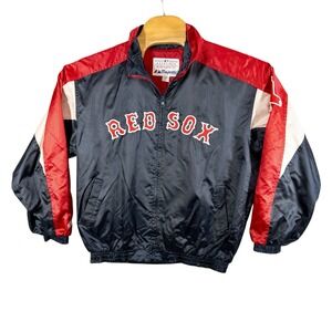 Vtg Majestic Boston Red Sox Full Zip All Weather‎ Nylon Jacket Mens XL Baseball